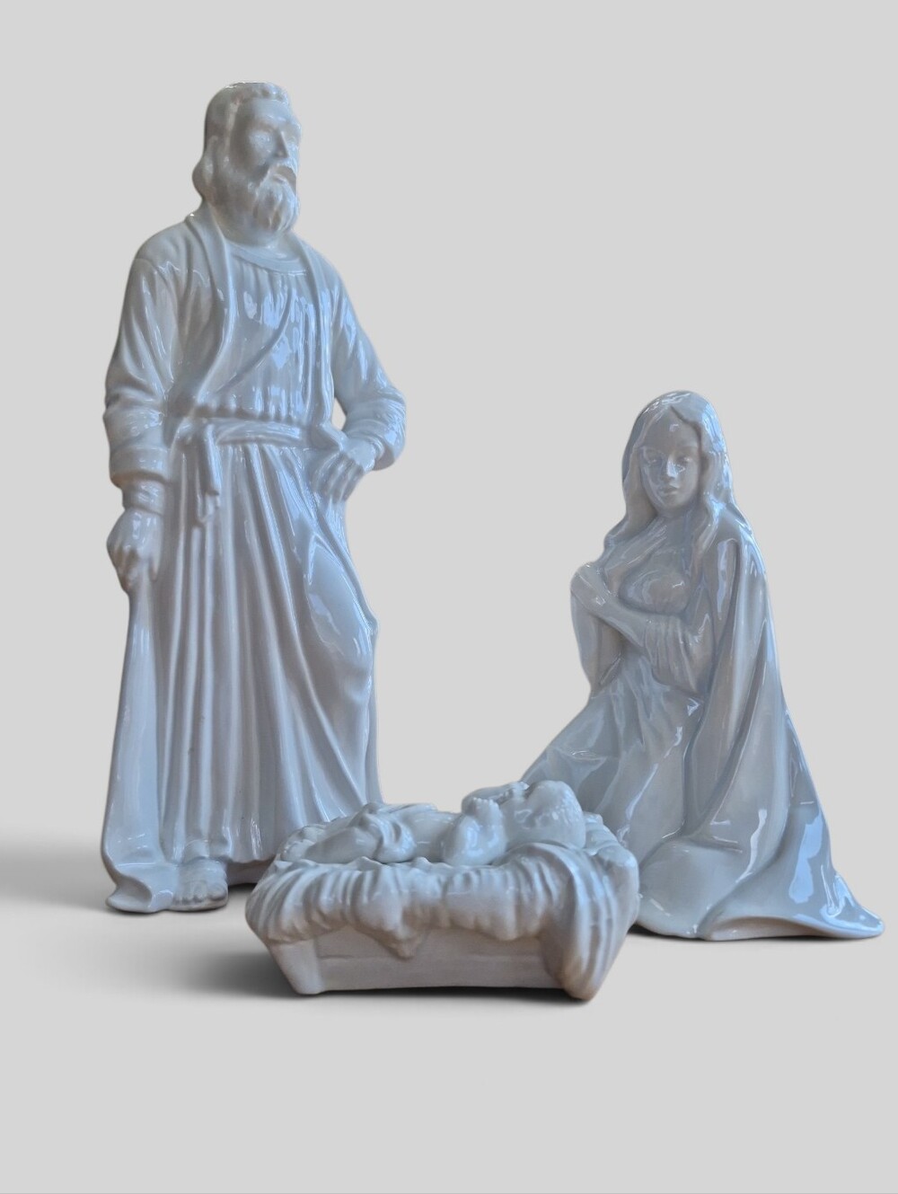 Vintage Duncan Enterprises Nativity Scene  Jesus Mary Joseph 1985